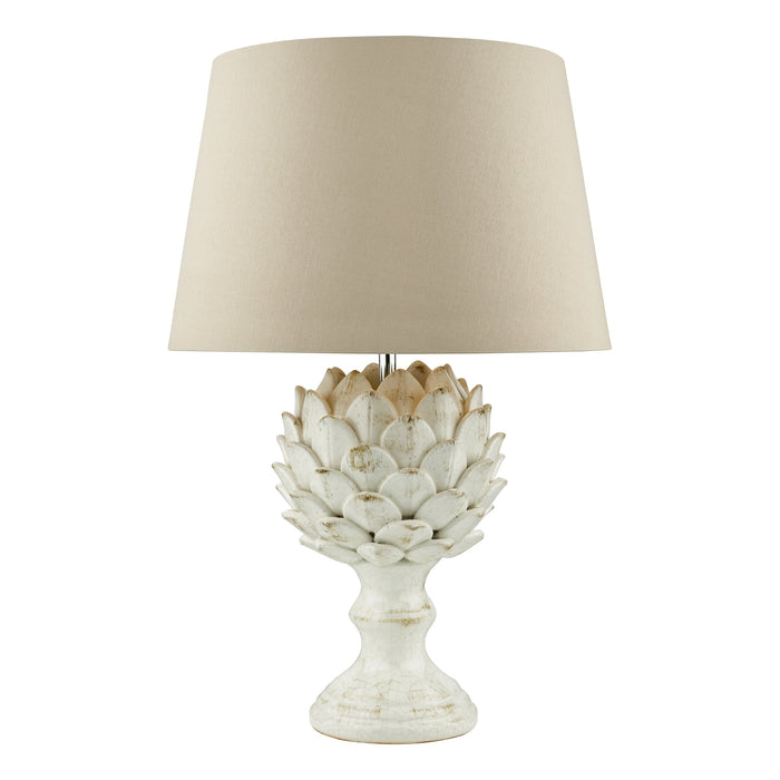 Dar Lighting Orris Table Lamp Base Antique Cream • ORR4233