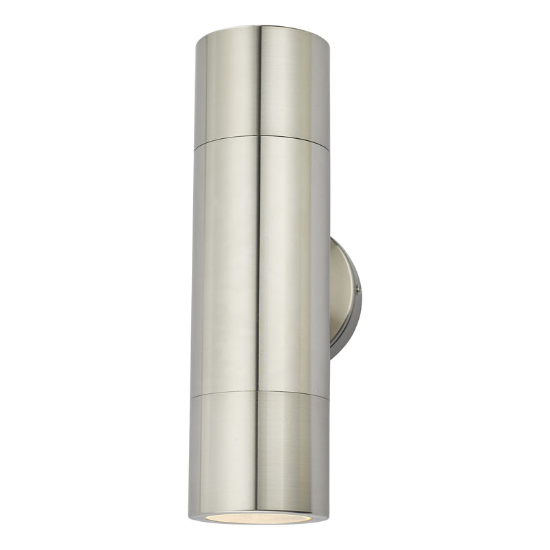 Dar Lighting Ortega Outdoor 2 Light Wall Light Aluminium IP65 • ORT3268
