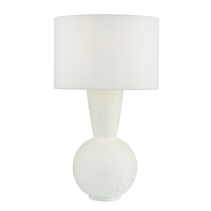 Dar Lighting Perla Table Lamp Matt White Base Only • PER4202