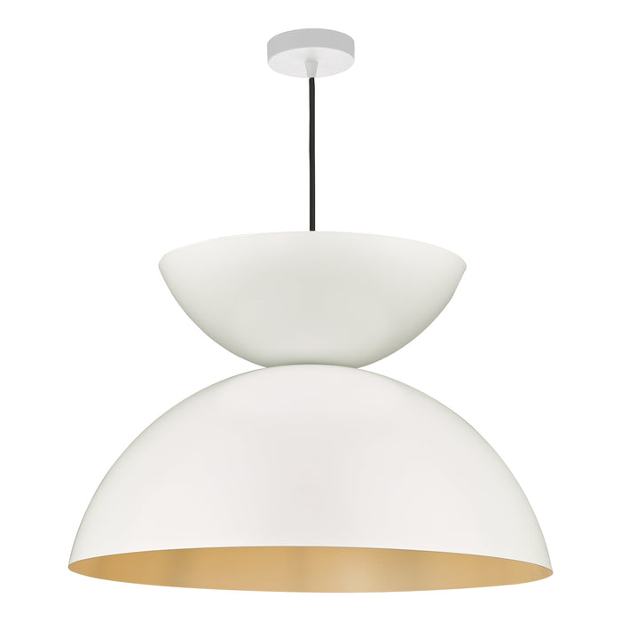 Dar Lighting Riya Pendant Matt White • RIY012