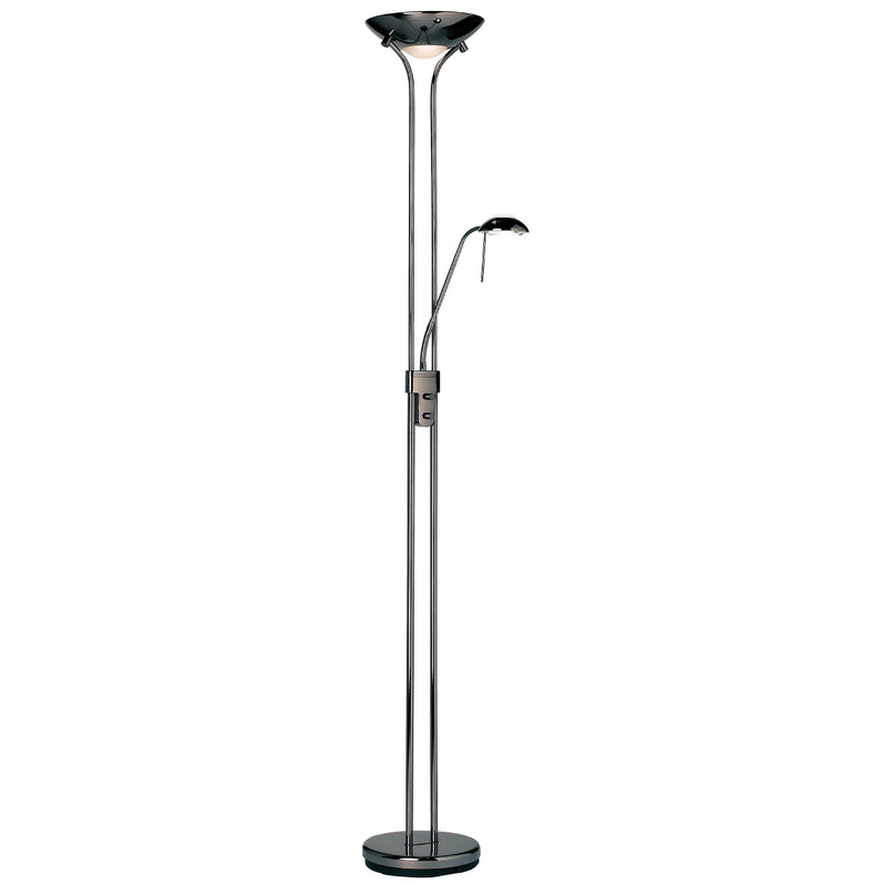 Endon Lighting ROME-BC Rome Mother & Child Black Chrome Floor Lamp