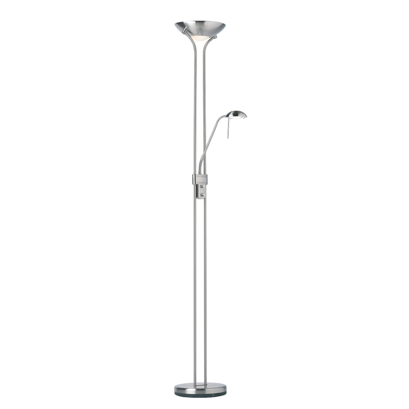 Endon Lighting ROME-SC Rome Mother & Child Satin Chrome Floor Lamp