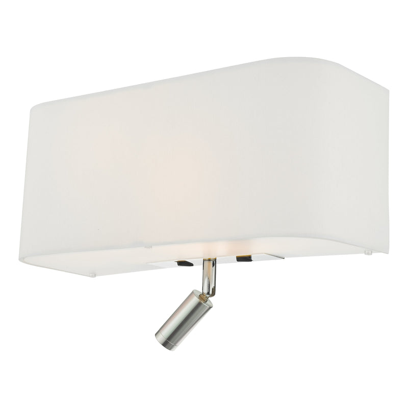 Dar Lighting Ronda 3 Light Wall Light Ivory With LED Reading Light • RON712L