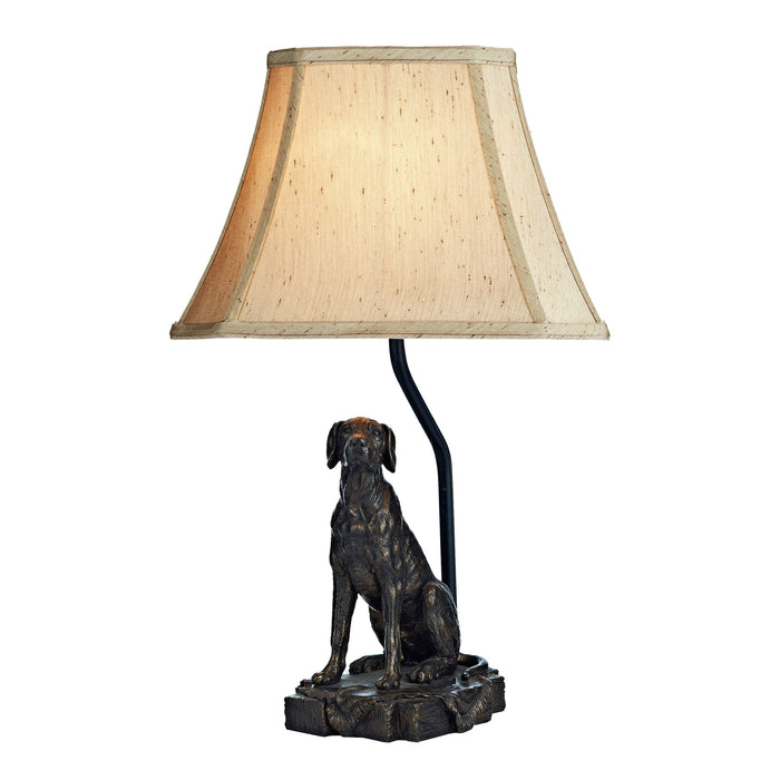 Dar Lighting Rover Dog Table Lamp Bronze With Shade • ROV4263-X