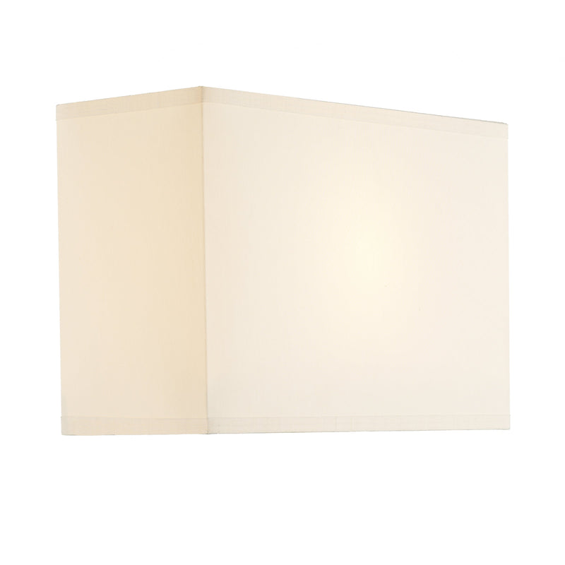 Dar Lighting Piza Cream Cotton Rectangle Shade 24cm • S1025