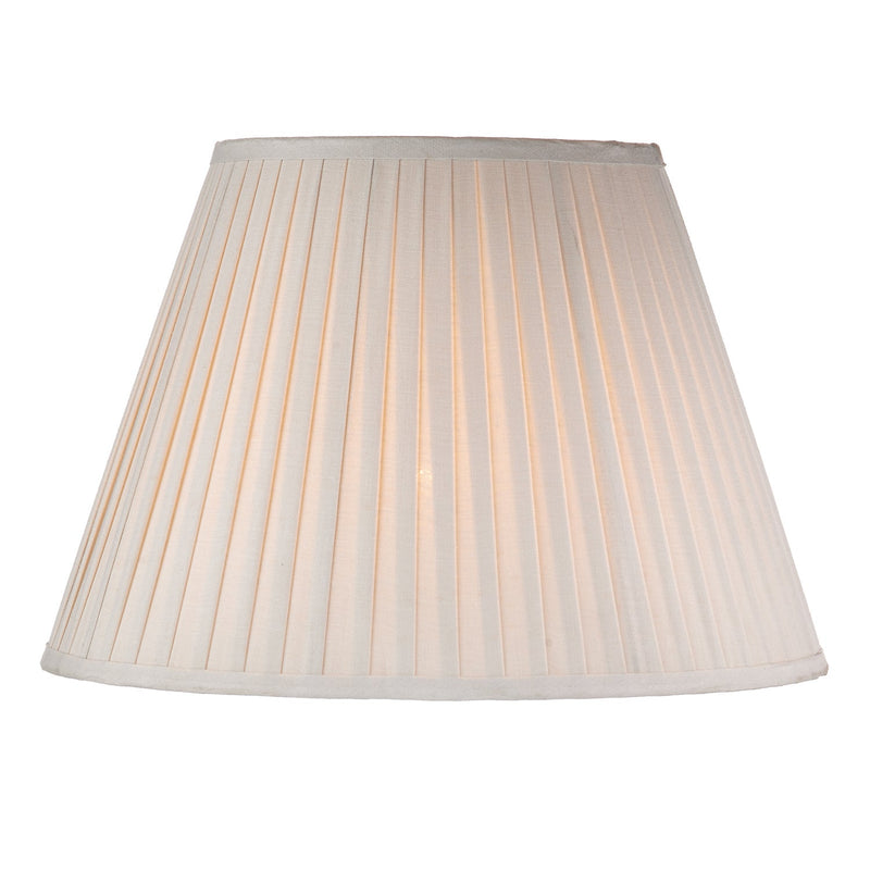 Dar Lighting S1098 Taupe Cotton Tapered Drum Shade 43cm • S1098