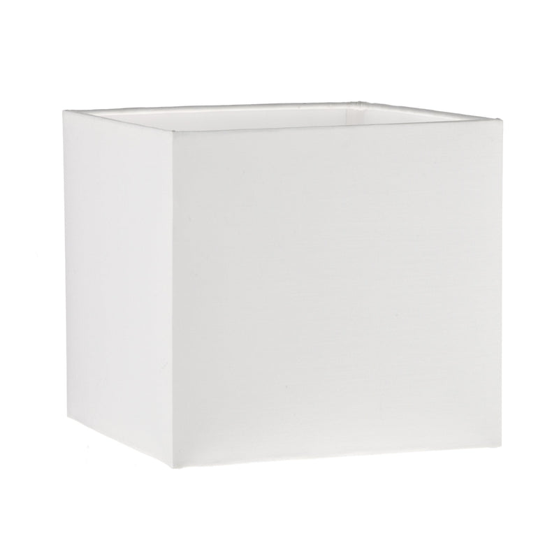 Dar Lighting S1106 Ivory Cotton Square Shade 15cm • S1106