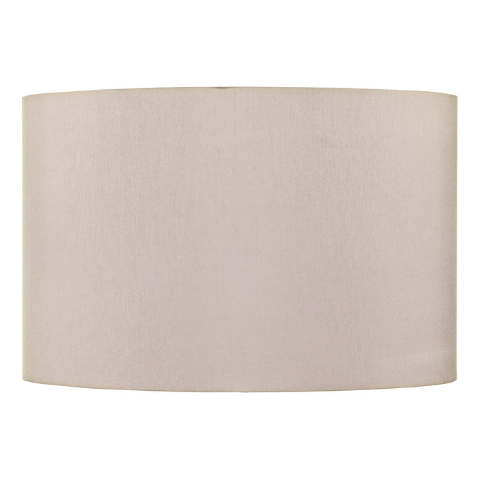 Dar Lighting S1120 Taupe Faux Silk Drum Shade 39cm • S1120