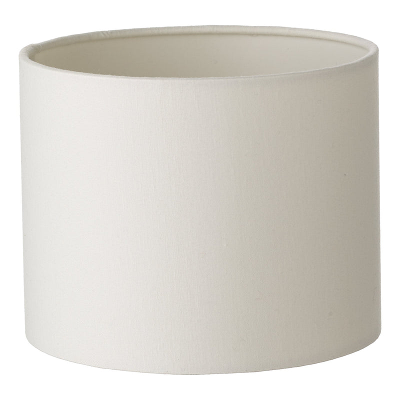 Dar Lighting Ferrara Ivory Cotton Drum Shade 15cm • S1122