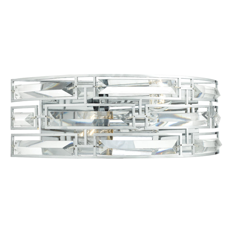Dar Lighting Seville 2 Light Wall Light Crystal Polished Chrome • SEV0950