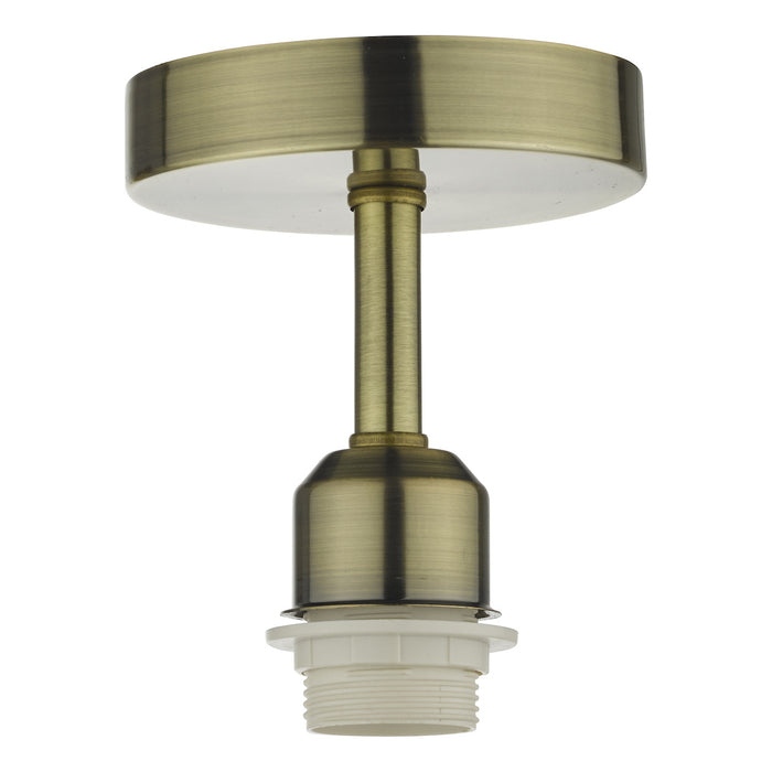 Dar Lighting SF0175 1 Light Semi Flush Suspension Antique Brass Bracket Only • SF0175
