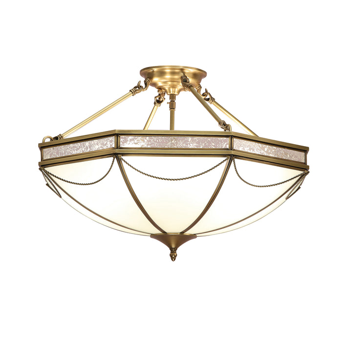 Interiors 1900	SN01P43 Russell 3 Light Semi Flush