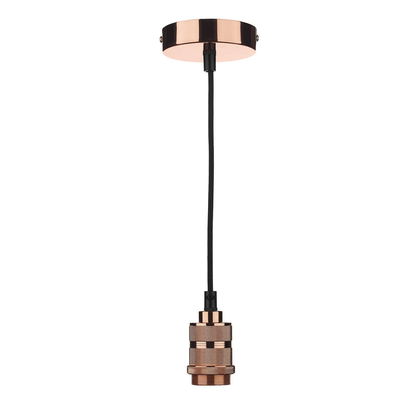 Dar Lighting 1 Light E27 Decorative Suspension Copper • SP8664