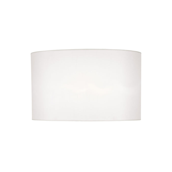 Dar Lighting Syracuse White Faux Silk Oval Shade 40cm • SYR1633