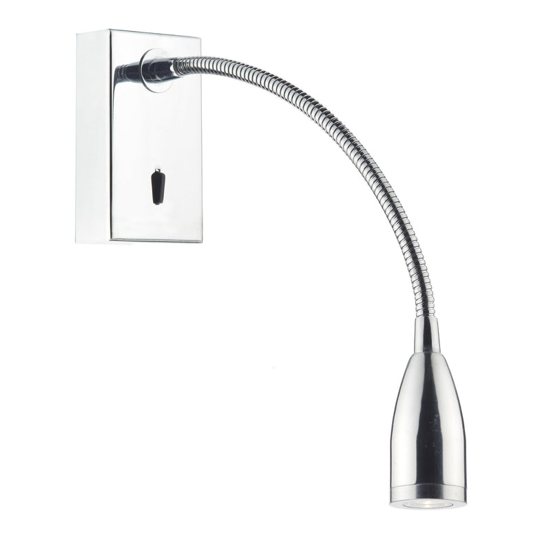 Dar Lighting Tadley Wall Bracket Polished Chrome LED • TAD0750