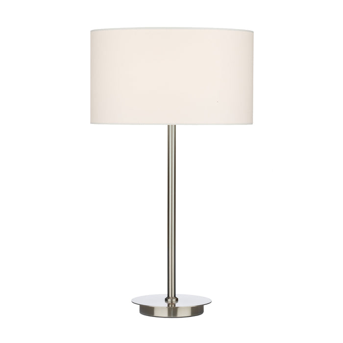 Dar Lighting Tuscan Table Lamp Satin Chrome Base Only • TUS4046