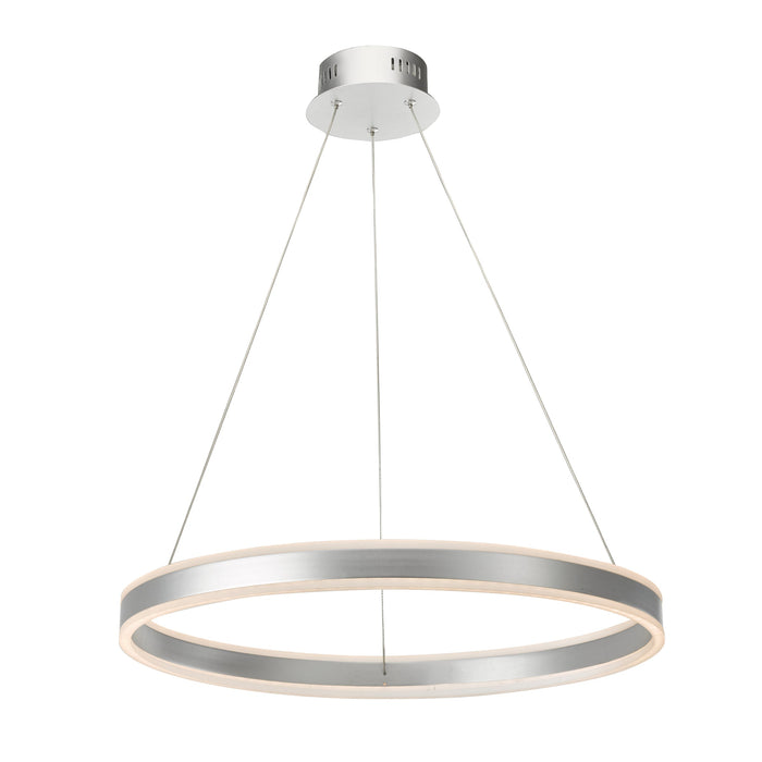Dar Lighting Tybalt Pendant Silver & Acrylic LED • TYB0132
