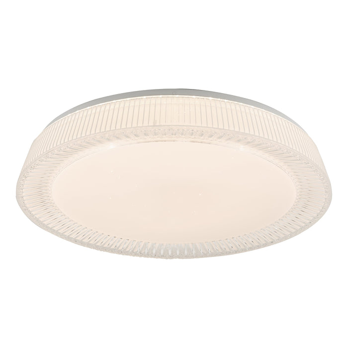 Dar Lighting Udell Flush Faceted Acrylic LED • UDE482