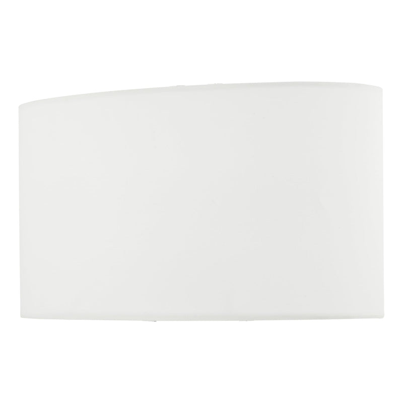 Dar Lighting Utara Ivory Faux Silk Oval Shade 34cm • UTA1315