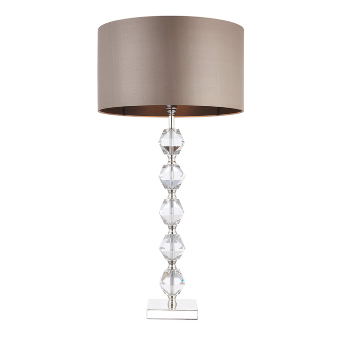 Endon Lighting VERDONE Verdone Single Light Table Lamp Clear Crystal Finish