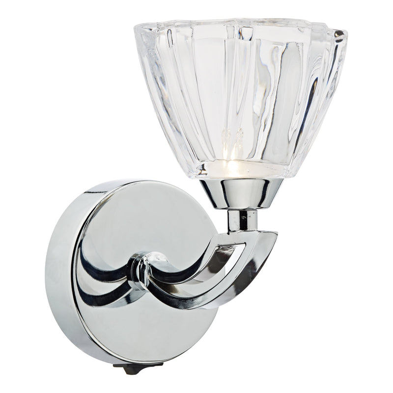 Dar Lighting Vito Single Wall Bracket Polished Chrome • VIT0750