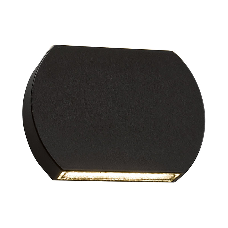 Dar Lighting Vulcan Outdoor Wall Light Dark Grey IP44 LED • VUL2137