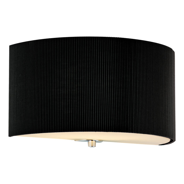 Dar Lighting Zaragoza Wall Light With Black Shade • ZAR0122