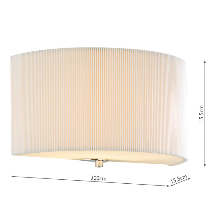 Dar Lighting Zaragoza Wall Light With Cream Shade • ZAR0133