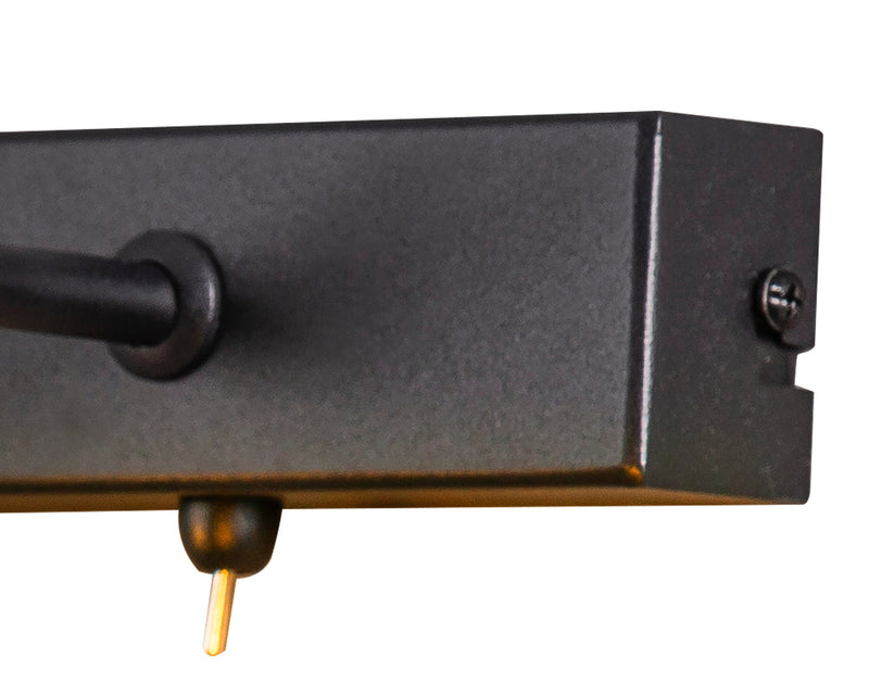 Deco Abacus Picture Wall Lamp Switched 2 Light G9 Satin Black • D0636