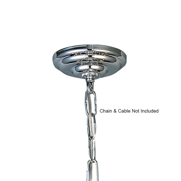 Diyas Ceiling Plate And Bracket Polished Chrome. (Max Load Rating 15kg Depending On Suitable Fixing) • IL90001