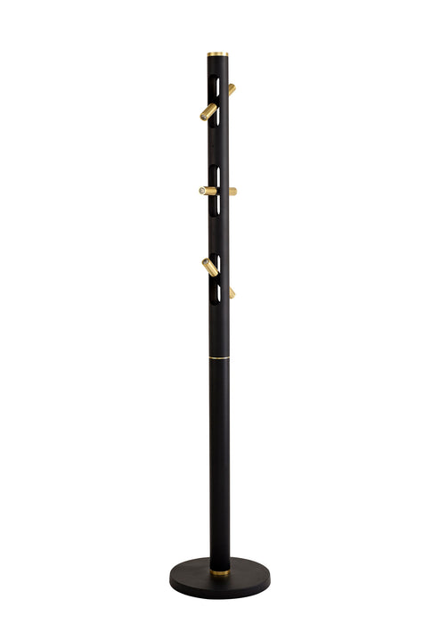 Regal Lighting SL-1782 6 Light LED Floor Lamp Sand Black And Gold