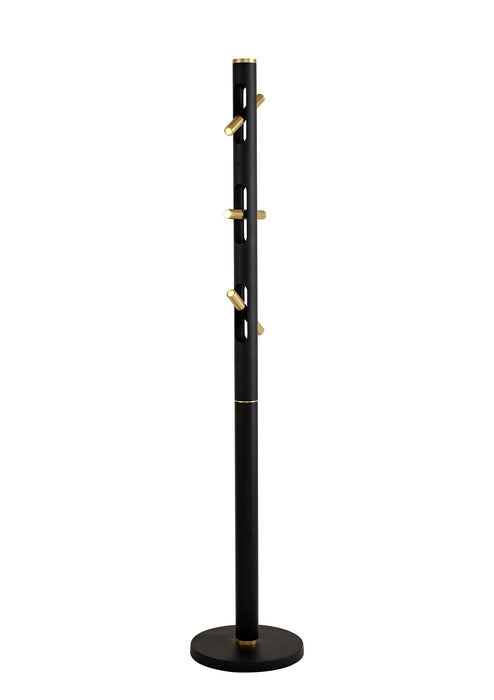 Regal Lighting SL-1782 6 Light LED Floor Lamp Sand Black And Gold