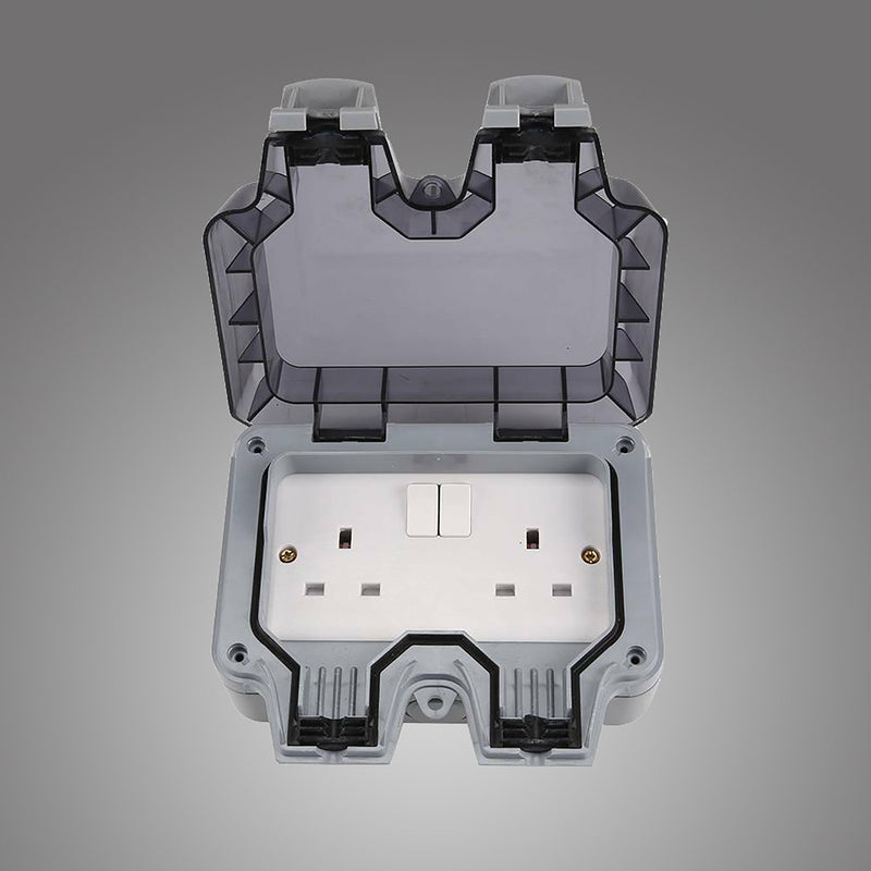 Deco Additions, Exterior IP66 2 Gang 13Amp Switched Double Socket • D0591