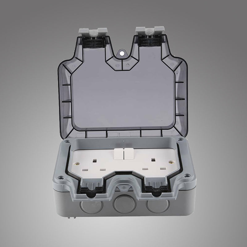 Deco Additions, Exterior IP66 2 Gang 13Amp Switched Double Socket • D0591