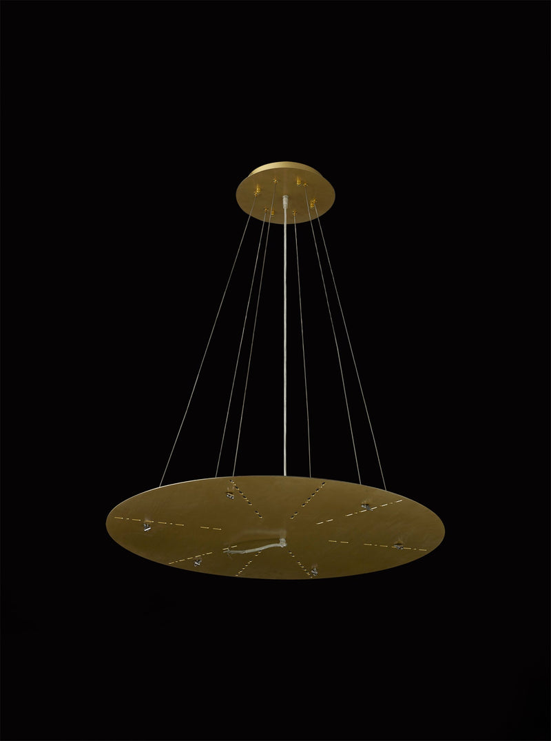 Deco Additions 800mm, Brushed Gold, 3m Universal Suspension c/w Power Cable For Lowering Flush Fittings, Max Load 40kg (SUITABLE FOR OUR RANGE OF PRODUCTS) • D0669