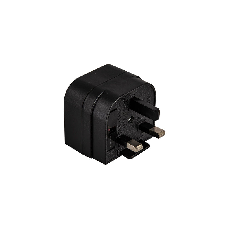 Deco Additions 3A EU-UK Black Plug Converter • D0709