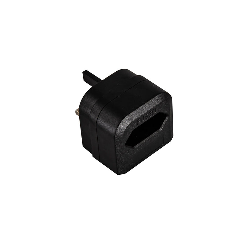 Deco Additions 3A EU-UK Black Plug Converter • D0709