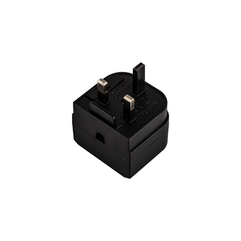 Deco Additions 3A EU-UK Black Plug Converter • D0709