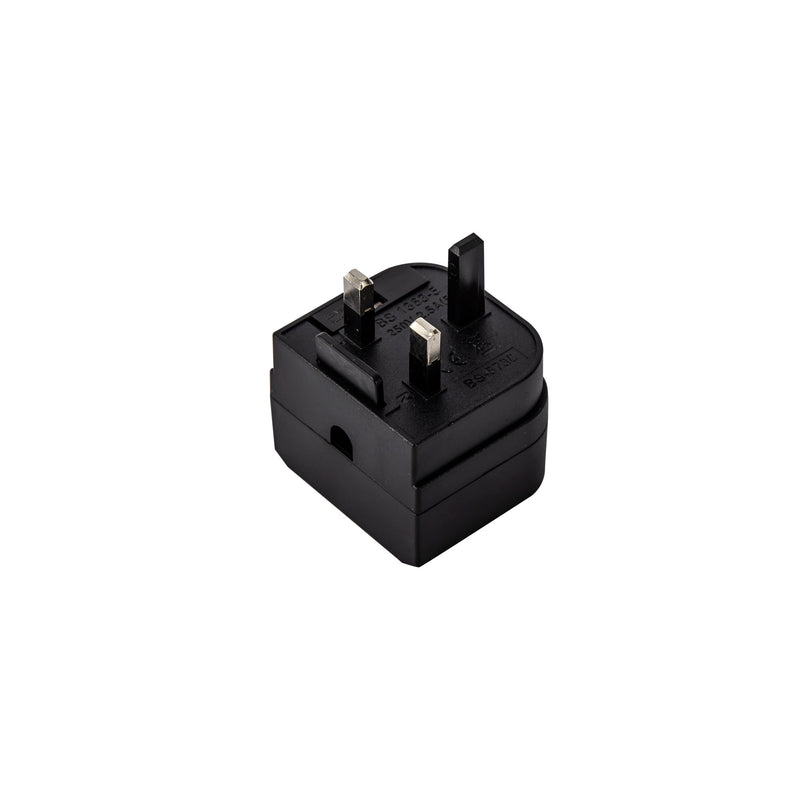 Deco Additions 3A EU-UK Black Plug Converter • D0709