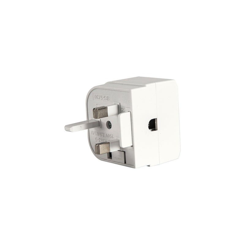Deco Additions 3A EU-UK White Plug Converter • D0710