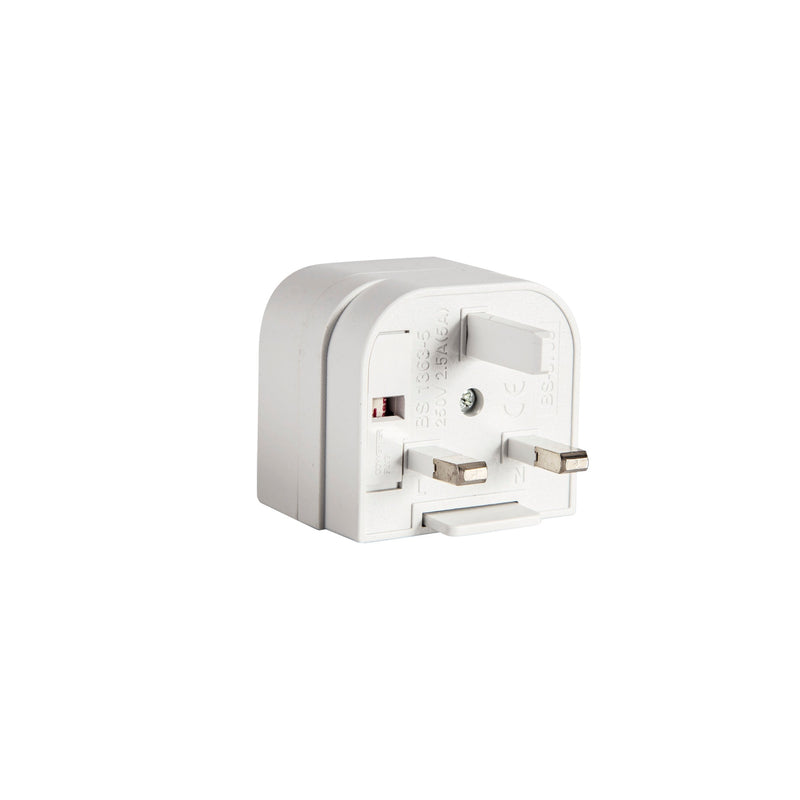 Deco Additions 3A EU-UK White Plug Converter • D0710