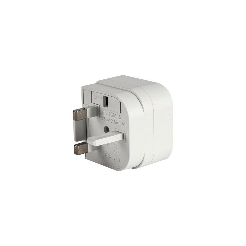 Deco Additions 3A EU-UK White Plug Converter • D0710