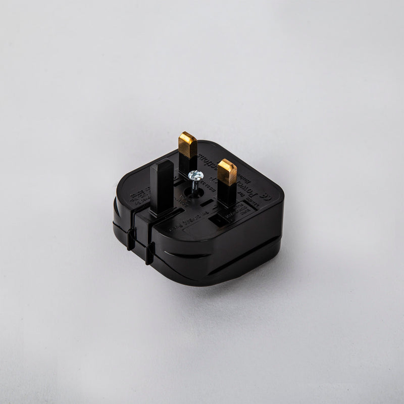 Deco Additions 3A EU-UK Black Flip Model Plug Converter • D0711