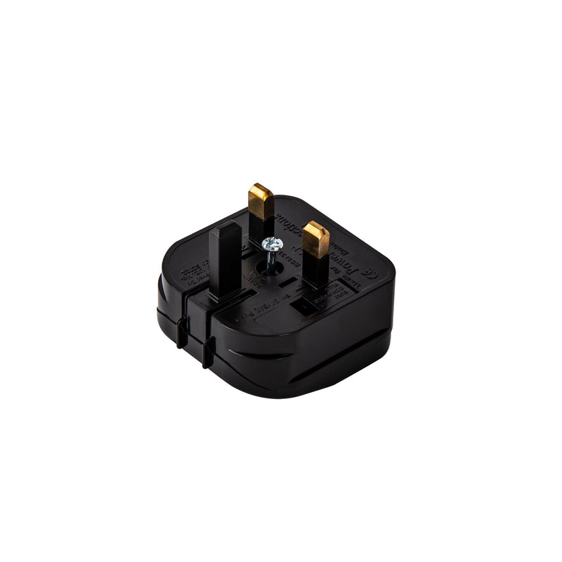 Deco Additions 3A EU-UK Black Flip Model Plug Converter • D0711