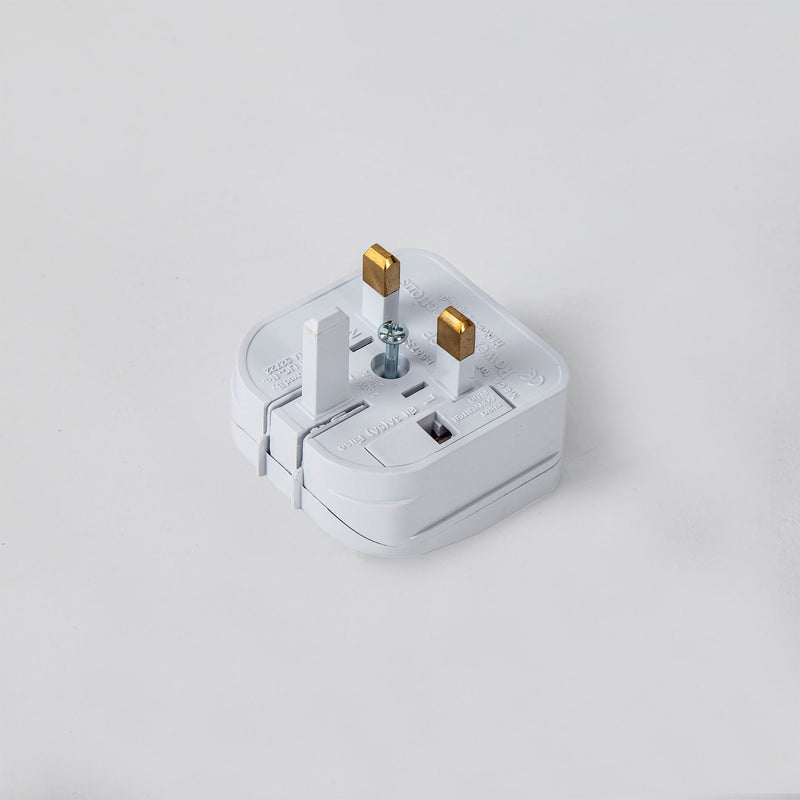 Deco Additions 3A EU-UK White Flip Model Plug Converter • D0712