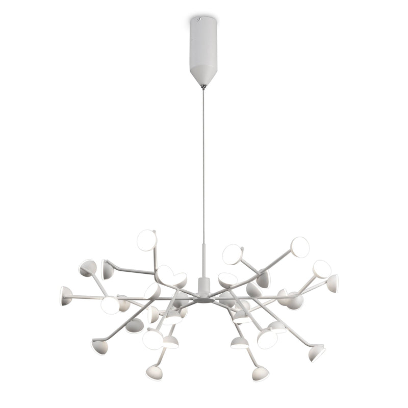 Mantra M6260 Adn 36 Light Pendant, Round 74cm, 100W LED, 3000K, 5500lm, White, 3yrs Warranty • M6260