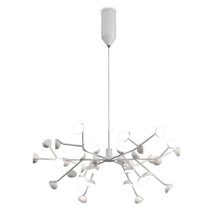 Mantra M6260 Adn 36 Light Pendant, Round 74cm, 100W LED, 3000K, 5500lm, White, 3yrs Warranty • M6260