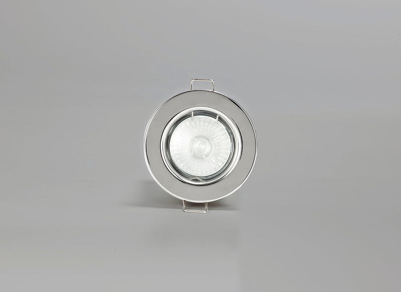 Deco Agni GU10 Fixed Fire Rated Downlight, Polished Chrome, Cut Out: 68mm • D0439