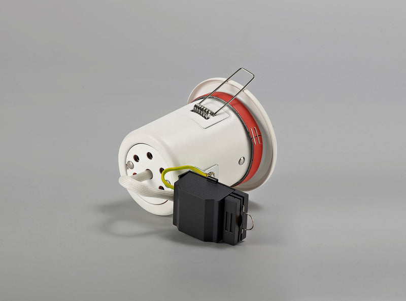 Deco Agni GU10 Adjustable Fire Rated Downlight, White, Cut Out: 75mm • D0440