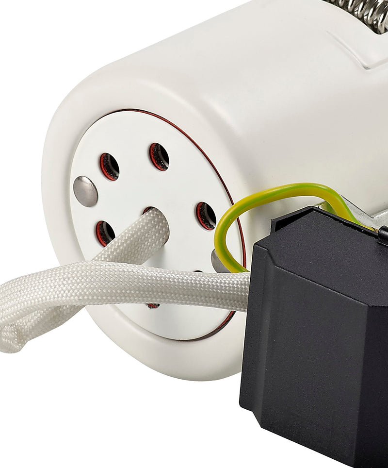 Deco Agni GU10 Fixed Fire Rated Downlight, White, IP65, Cut Out: 75mm • D0443